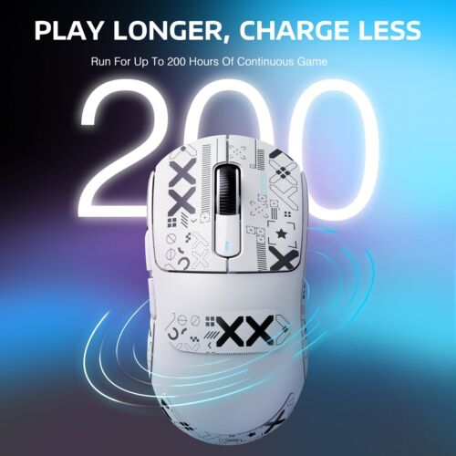 Mouse da gioco leggero wireless 26000 DPI 3 modalità con mouse antiscivolo per PC - Foto 38 di 70