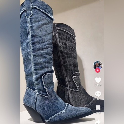 Botas de vaquero ZARA Rhinestone - Imagen 7 de 14