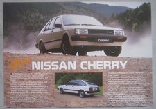 New Nissan Cherry Sales Sheet Brochure