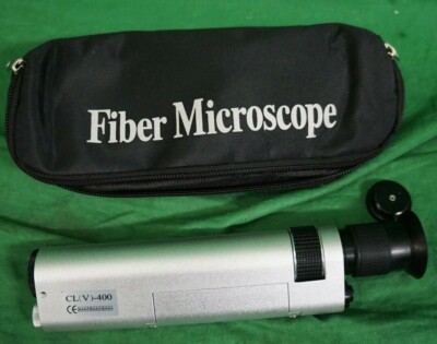 Fiber Microscope CL-400 Hand Held CL(V) Optical W/Case