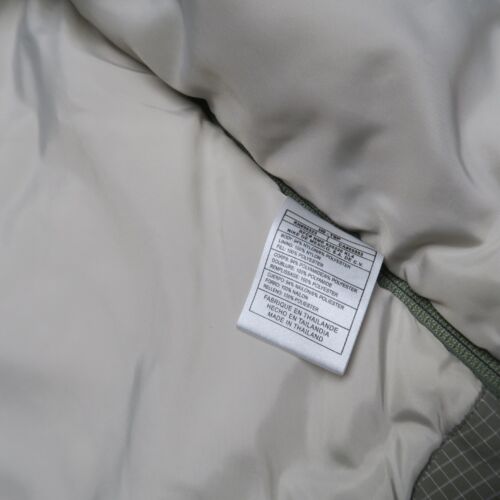 VTG Nike Grid Down Jacket Youth XL 18-20 Olive Zip Hood Puffer Mini Swoosh ACG - Picture 13 of 24