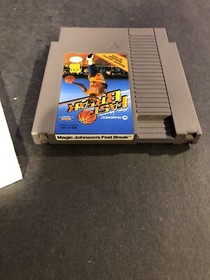 magic johnson fast break nes cib With Box Protector