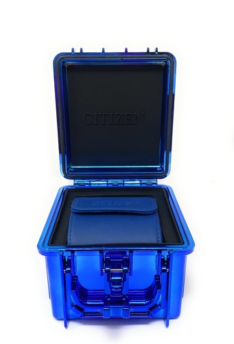 Citizen Promaster Watch Blue Chrome & Black Box Hard Case - Holds One 5x4x4 - Picture 3 of 6