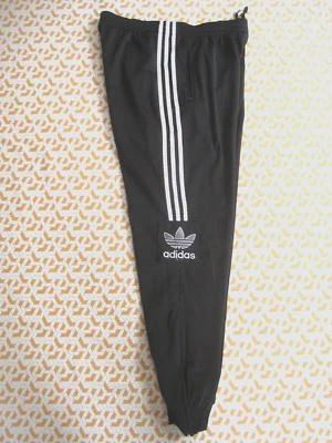 Pantalon Adidas 90'S noir trefoil Survetement vintage tracksuit Homme - 174 / M - Photo 1/4