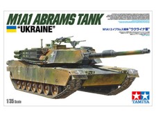 M1A1 ABRAMS MAIN BATTLE TANK "UKRAINE"  TAMIYA 1/35 PLASTIC KIT