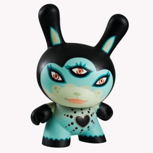 KIDROBOT Black Heart of Gold 20-inch Blue Edition Dunny TARA MCPHERSON 2012 | eBay