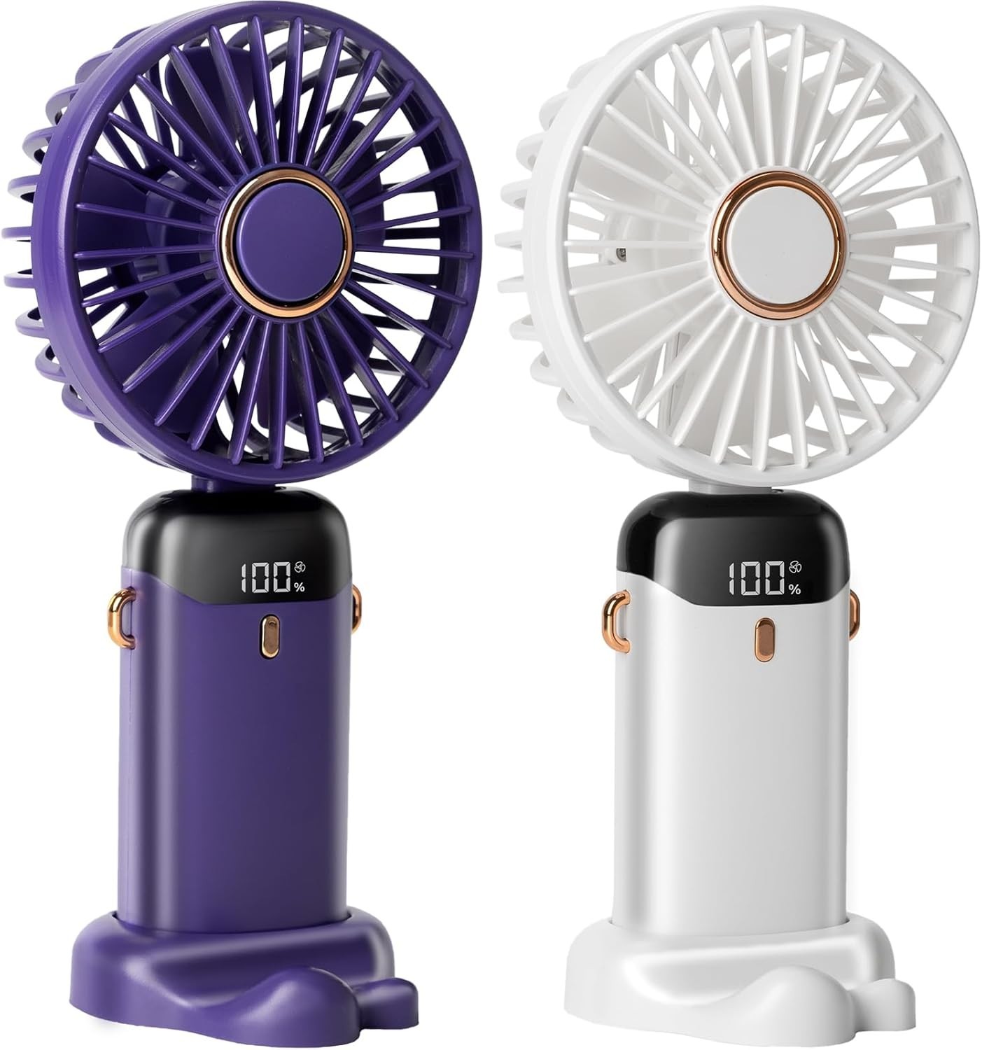 Mini Ventilador Recargable Personal Pequeño De Mesa y Mano Azul Portátil Ofertas