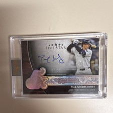 Topps Five Star Paul Goldschmidt Five Time Signatures Autograph Yankees FTS-PG