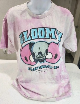 Gloomy The Naughty Grizzly Bear T-Shirt Tee Tie-Dye Adult Size L Mori Chack Used