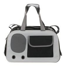 Expandable Pet Portable Travel Backpack Carrier for Little Cat Pet Dog Black