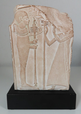 VTG Egyptian 2 Sided Statue of Ramses II & The God Ptah Austin Sculpture 1993