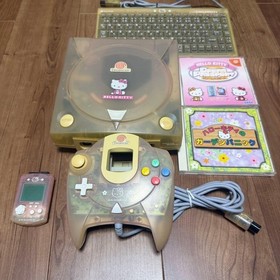 Dreamcast DC HELLO KITTY PINK Console System Tested Rare skelton