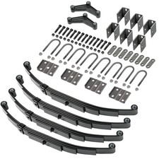 3500LBS Tandem Trailer Axle Suspension Kit Leaf Springs U-Bolt Set