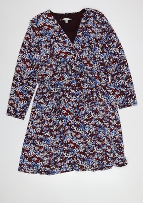 Tommy Hilfiger Wickelkleid Damen Mehrfarbig Blumen UK 14