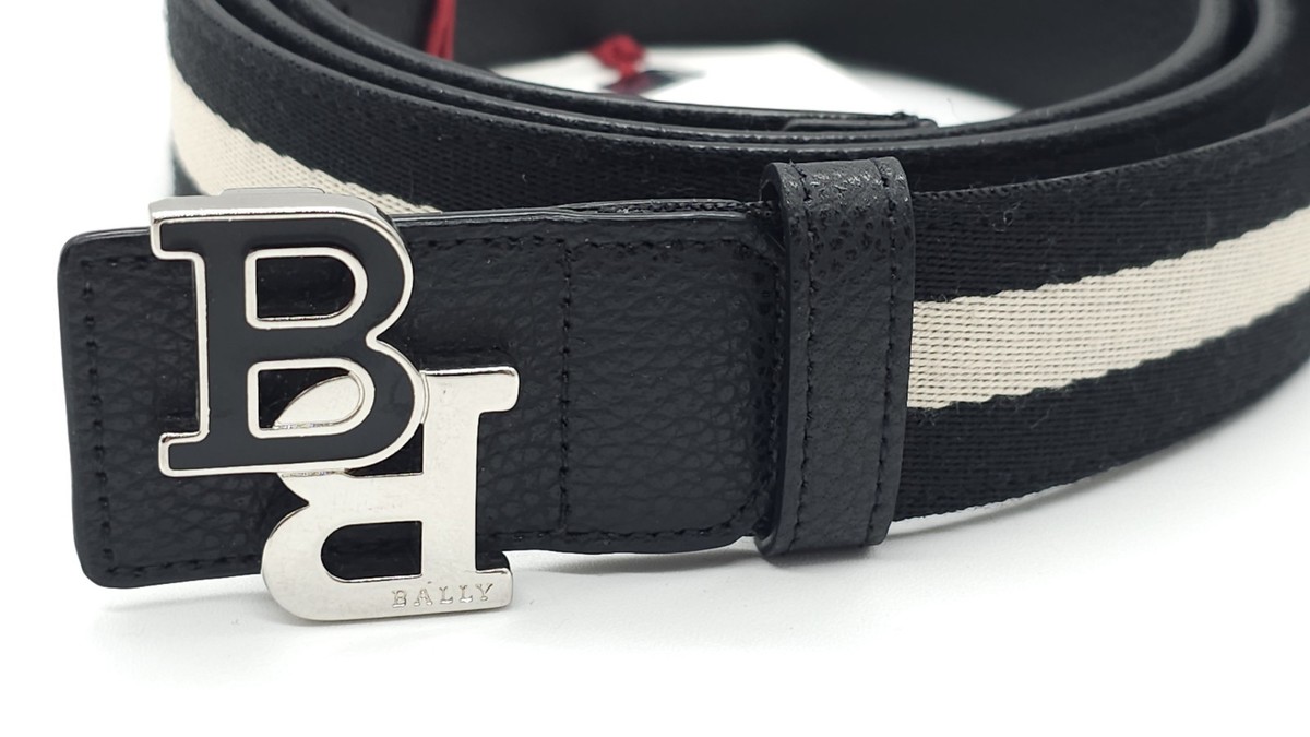 Official Bally Belt Leather belt Bally Black size 100 cm in Leather - 43471101 main image 4