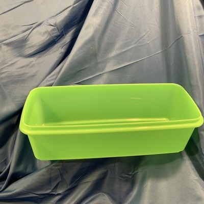 Tupperware Vintage Jadite Green Celery Keeper Crisper 892-1 Larger 14'' NO LID