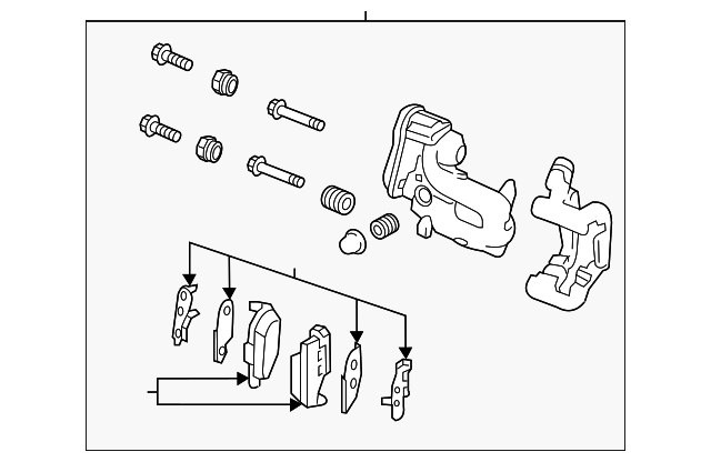 Genuine Nissan Caliper Assembly D4000-6RA4C