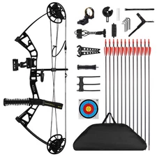 Junior Lightweight  Compound Bow Set for Youth,Kids, Beginners & Women, 10-40Lbs