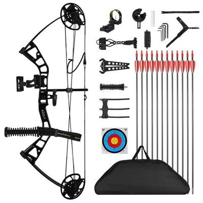 MOTION ZEUS Junior Lightweight Compound Bow Set for Youth,Kids, Beginners & Women, 10-40Lbs
