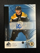 2025-26 SP Game Used Riley Duran Auto Authentic Rookies Blue Bruins