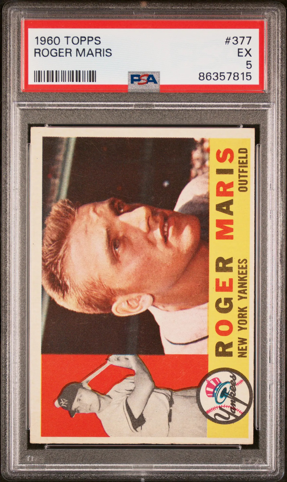 1960 Topps Roger Maris #377 PSA 5