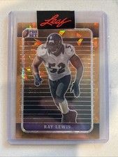 2024 Leaf Pro Set Gold Cracked Ice Pre-Production Proof RAY LEWIS #1/1! Ravens