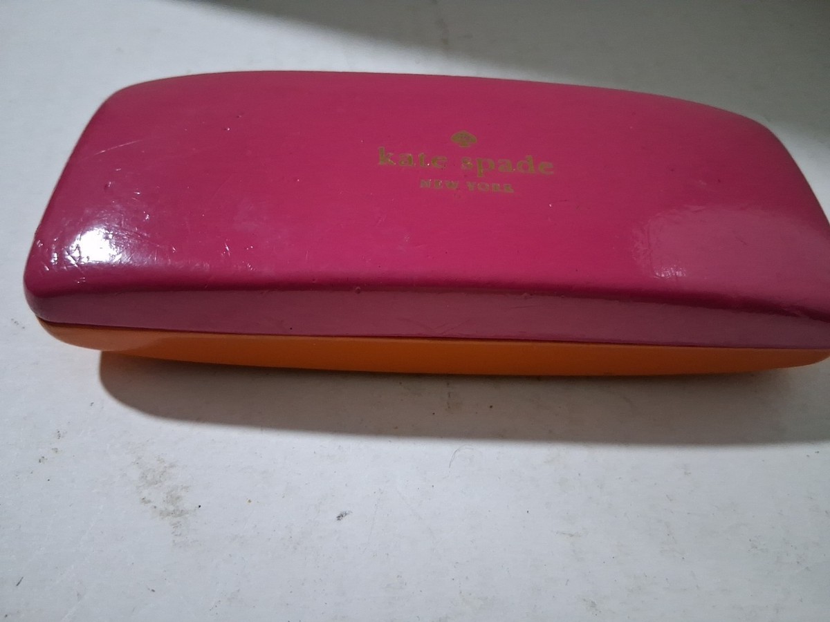 Kate Spade Sunglasses with Orange and Pink Case Kate Spade Tortoiseshell Sunglasses, Hot Pink Temples  main image 4