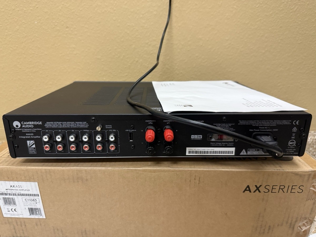 Cambridge Audio AXA35 Integrated Amplifier with Built-in