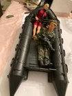 GI Joe Zodiac F-470 Rubber Combat Raiding Craft with 2 Figures