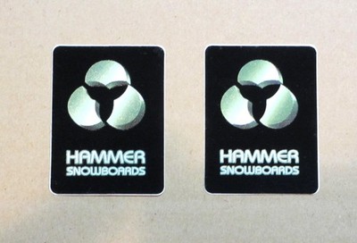 HAMMER SNOWBOARDS Sticker Set of 2 Hammer Snowboard