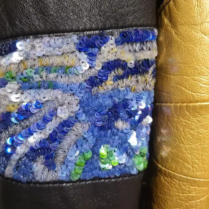 Saint Laurent Patchwork Leather Jacket 46 Size - image 9