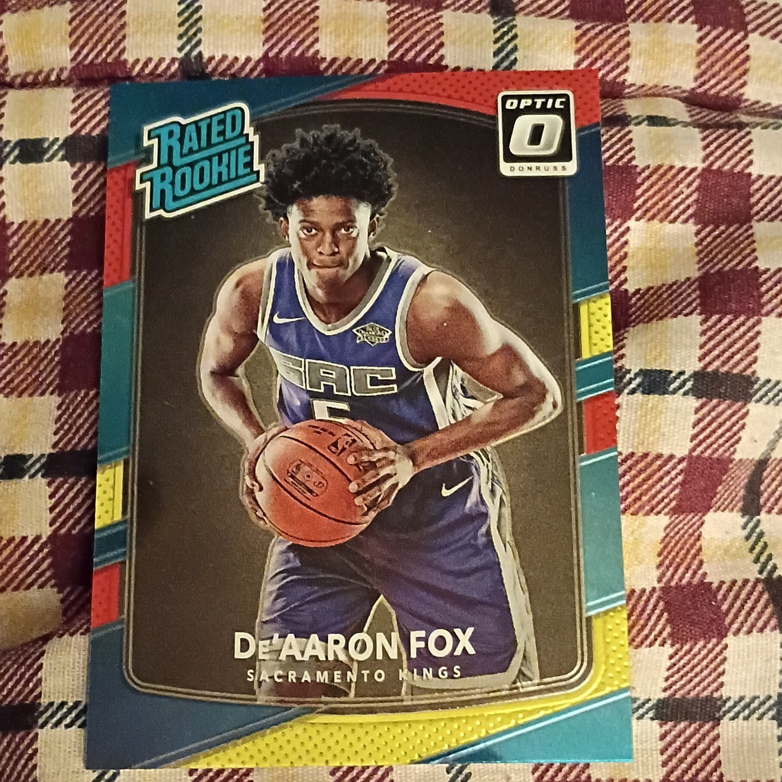 2017-18 Panini Donruss Optic Rated Rookie De'Aaron Fox #196 Sacramento Kings
