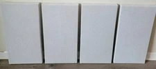 4 Sound Absorbing Acoustic Wall Panels in Silver Papier - SET of 4