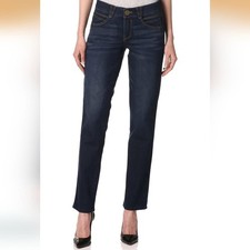 NWT Democracy Ab Solution Dark Blue Straight Leg Jeans Size 4