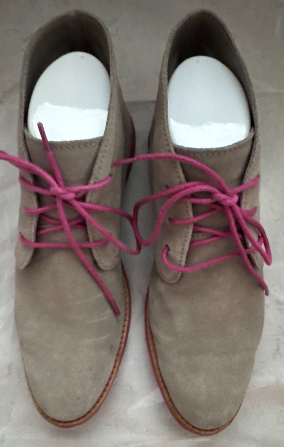 SAOLA Stivali Chukka Cole Haan Lunargrand donna taglia 6 5 grigio suola rosa ottime condizioni