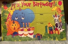 Eureka  It  s Your Birthday  Certificates 36 count Multicolor Animal Theme Party