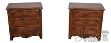 L70444: Pair Of ETHAN ALLEN Country French Maple Nightstands
