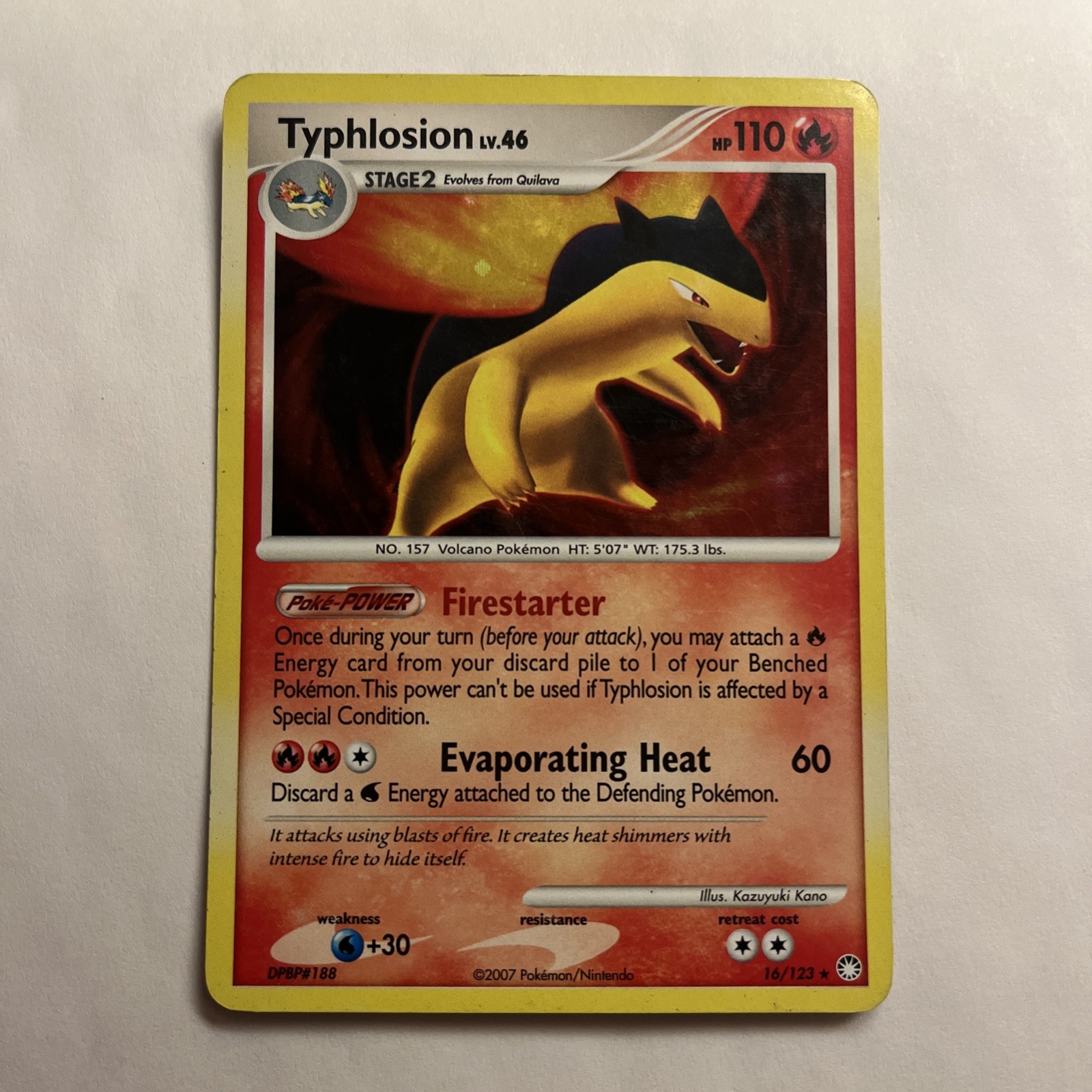 Typhlosion 16/123 Mysterious Treasures Holo