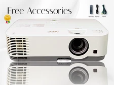 Top-Rated NEC Reliability 3LCD Projector ECO Mode 3300 Lumens 2160p w/Bundle 🎬