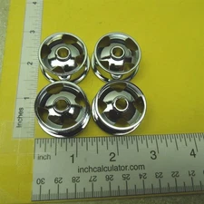 Chrome Plated Smith Miller 4 Spoke Cast Replacement Wheel Part SMP-001P-4
