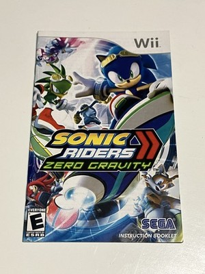 Sonic Riders Zero Gravity Instruction Booklet ONLY! (Nintendo Wii) Manual