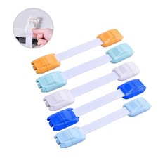 5 Pcs Child Safety Cabinet Strap Locks Closet for Kids Baby Hand Secure