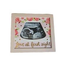 Love at First Sight Sonogram Picture Frame, Gender Neutral Ultrasound Keepsake,
