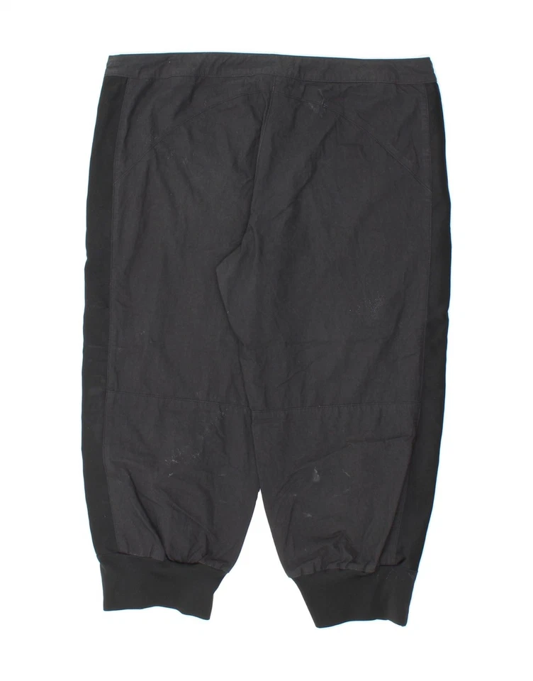 NIKE Womens Joggers Capri Trousers UK 14 Large W34 L21 Black Polyester JR05 - Image 2 of 4