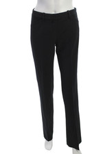 Theory Womens Dress Pants Black Zip Inseam 32 Size 0