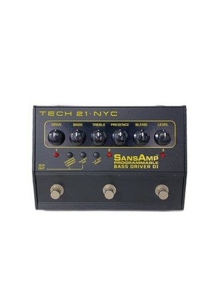Tech21 Effector Sansamp Programmable Bass Driver Di// No.y640