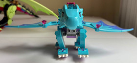 Lego Elves Dragon Lot Light Green Blue Dragon Incomplete Parts Wings 41183 41172