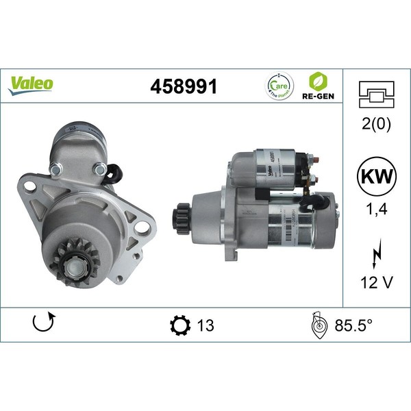 Anlasser Starter 12 V 1,4 Kw 13 ZäHne Valeo FüR U.A. Nissan X-TRAIL-image