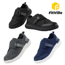 FitVille Men's Extra Wide Diabetic Walking Shoes Neuropathy Orthopedic Non Slip
