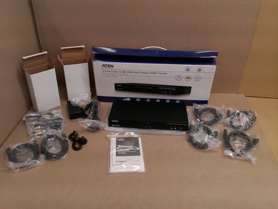 CS1842 Aten NEW 2/4-Port USB 3.0 4K HDMI Dual Display KVMP Switch TV Monitors